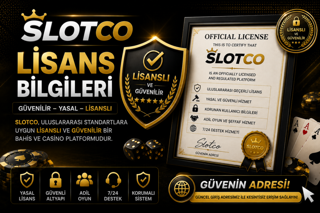Slotco Lisans Bilgileri 1 Slotco Lisans Bilgileri